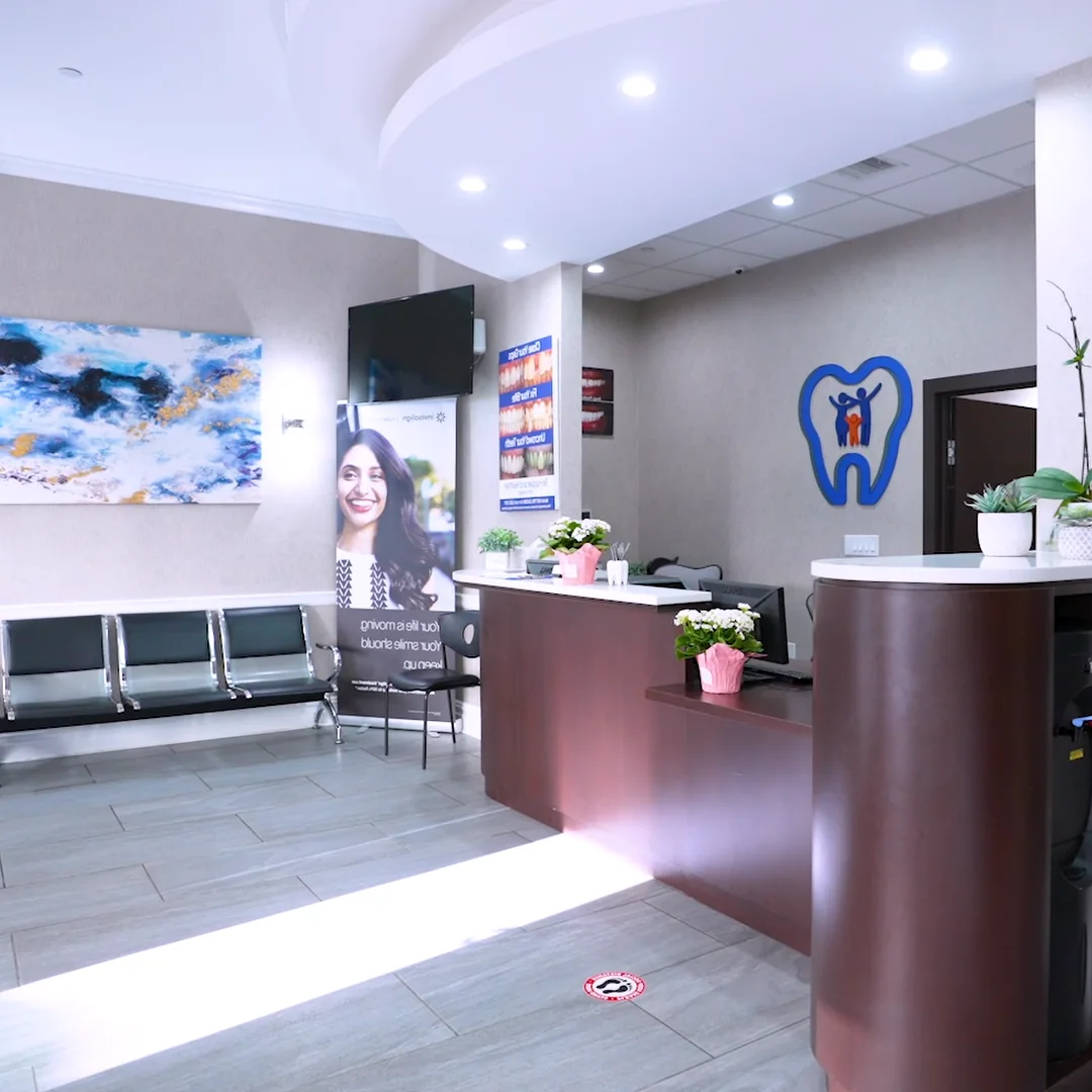 The waiting room by the front windows